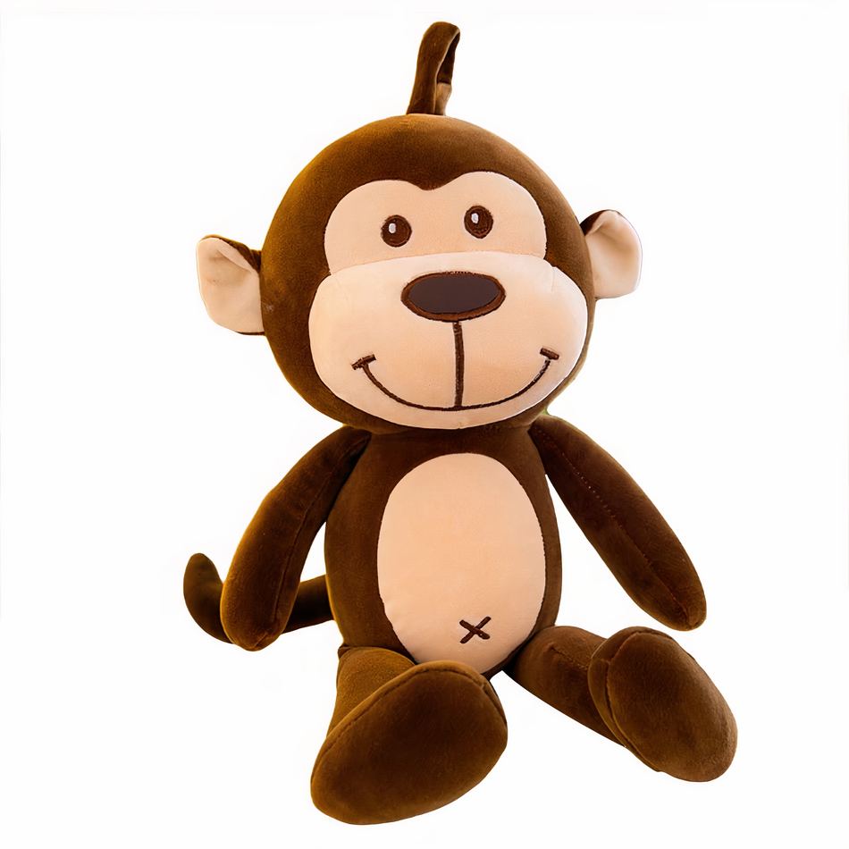 Peluche singe oreiller doux mignon enfant chambre déco