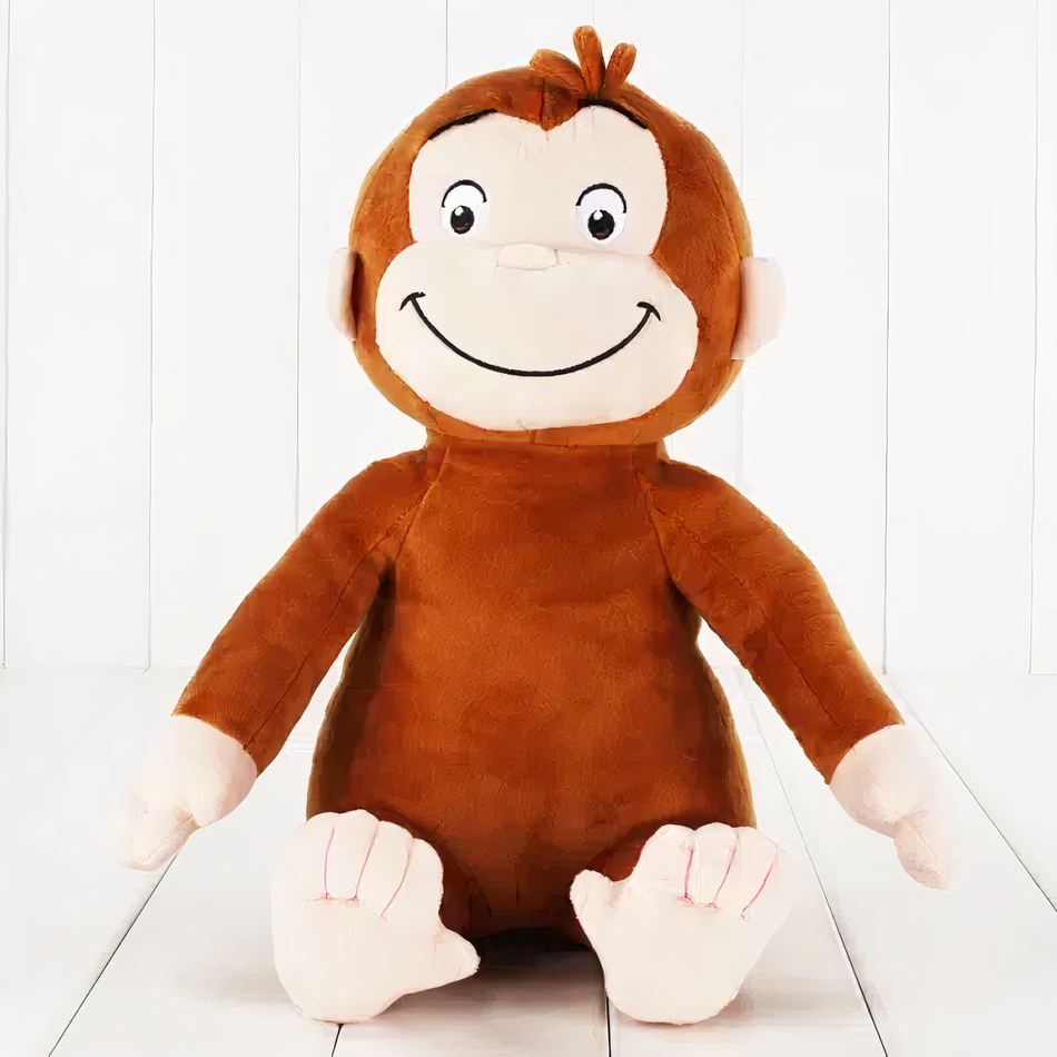 Peluche singe sourire doux pour enfants jungle fun