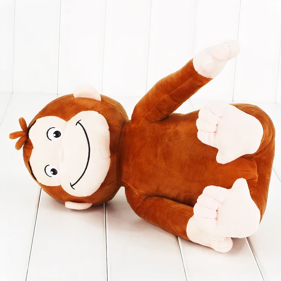 Peluche singe sourire doux pour enfants jungle fun