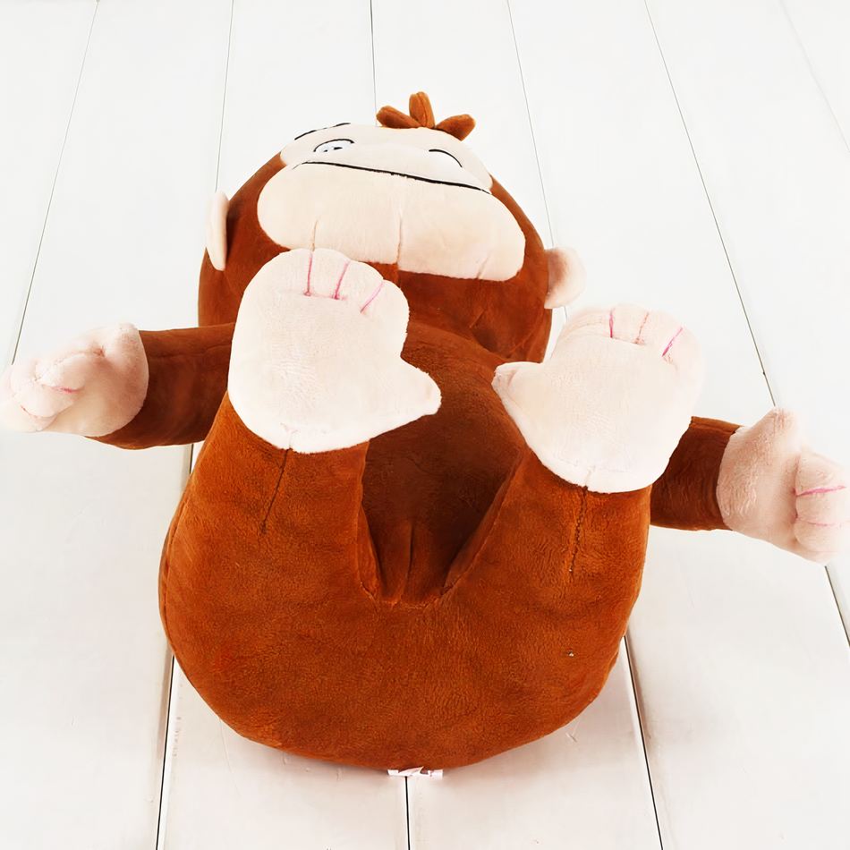 Peluche singe sourire doux pour enfants jungle fun