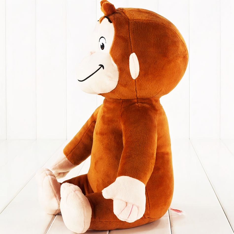 Peluche singe sourire doux pour enfants jungle fun