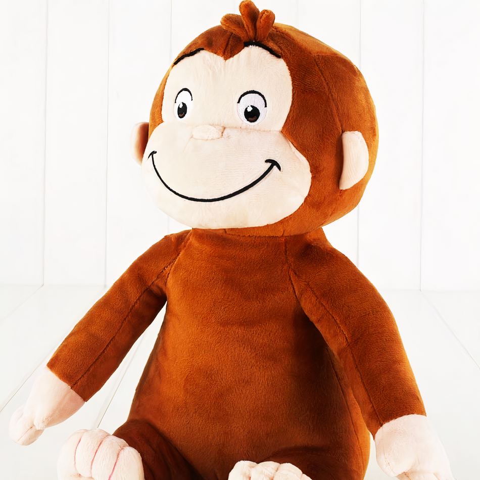 Peluche singe sourire doux pour enfants jungle fun