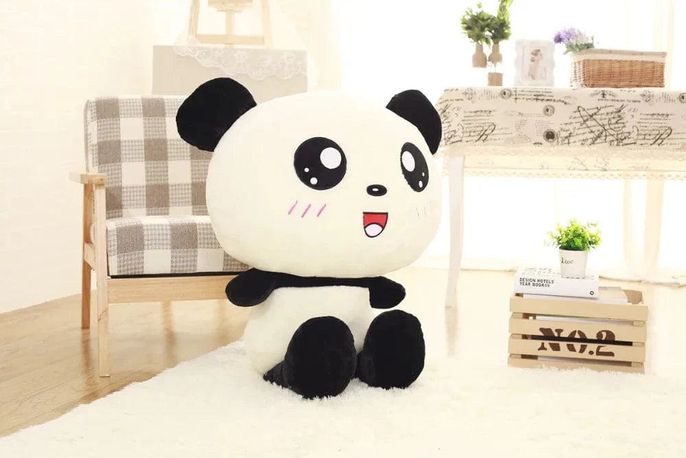 Peluche squishmallow grand panda souriant