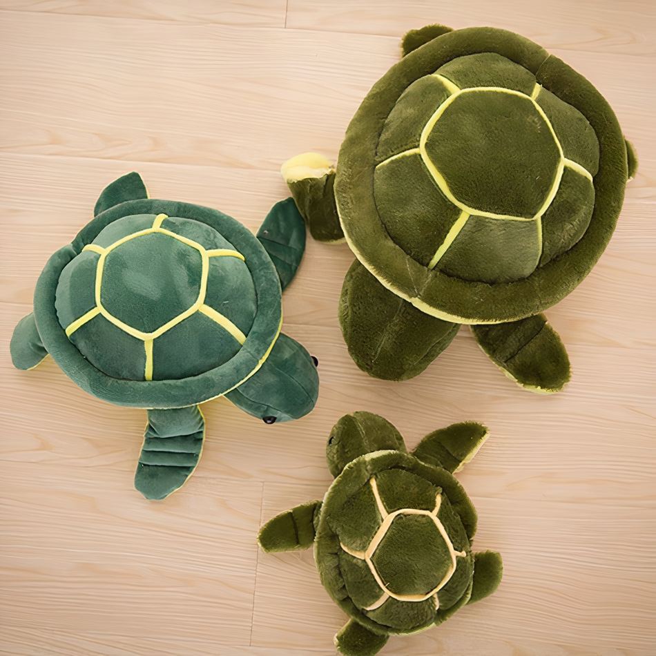 Peluche tortue bleue océan douce et réconfortante