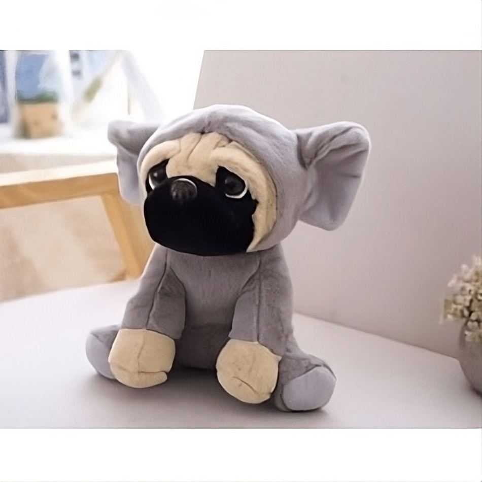 Peluche chien éléphant douce déguisement enfant câlin