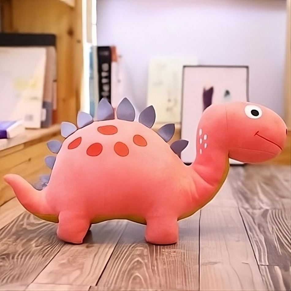 Peluche dinosaure rose amusant enfant doux câlin chambre