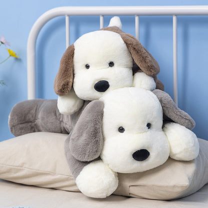 Peluche chien marron toute douce