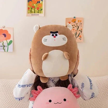 Peluche squishmallow castor grognon