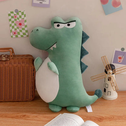 Peluche squishmallow dinosaure bagarreur