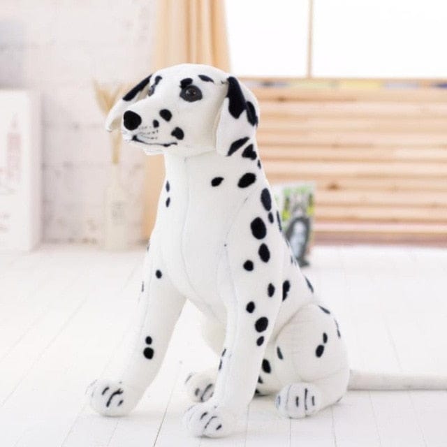 Chien en Peluche Géant  Dalmatien | Peluche World Assis