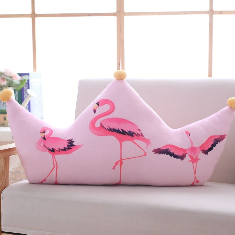 Coussin Flamant Rose  Plume | Peluche World