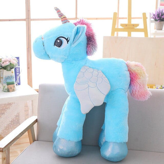 Grande Peluche Licorne Bleue  Nimbus | Peluche World 60 cm