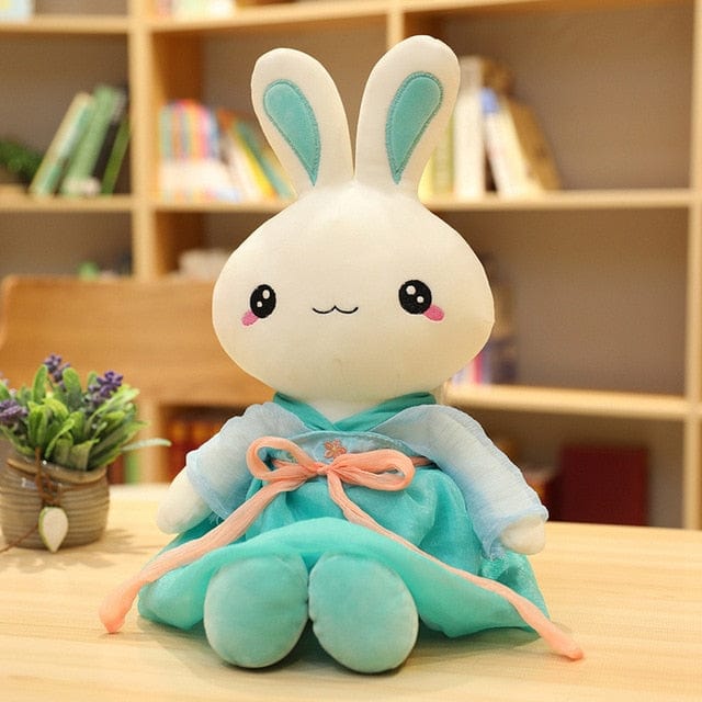 Gros Lapin Peluche  Vivi | Peluche World Bleu Yeux Ouvert