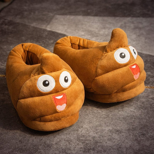 L'émoji content - chausson en peluche