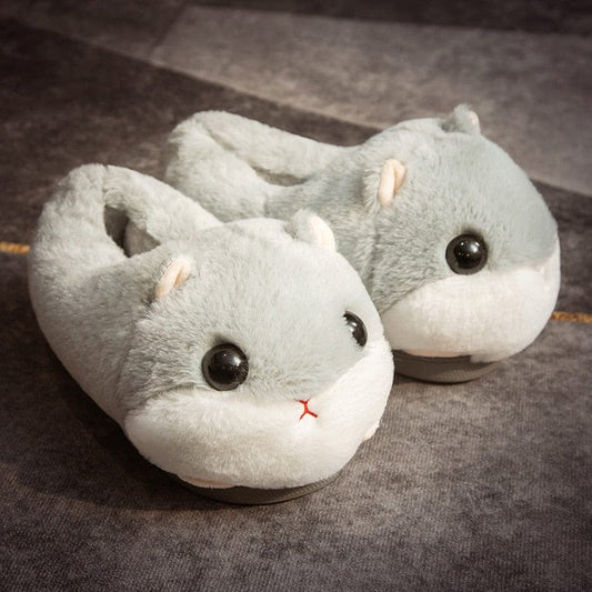 L'hamster mignon - chausson en peluche