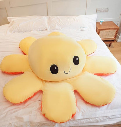 La pieuvre géante - peluche réversible
