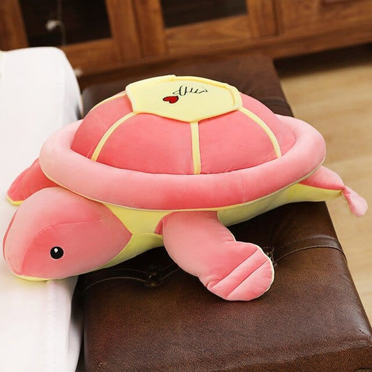 Nounours Géant Tortue Rose  Tortilla | Peluche World 35 cm