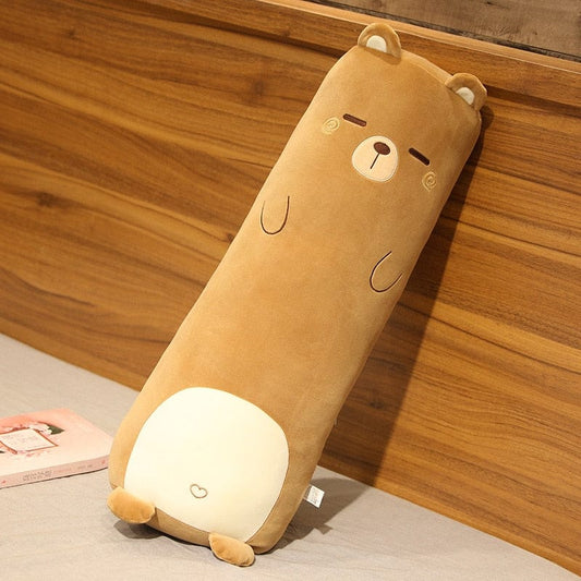 Ours en peluche géant brun endormi
