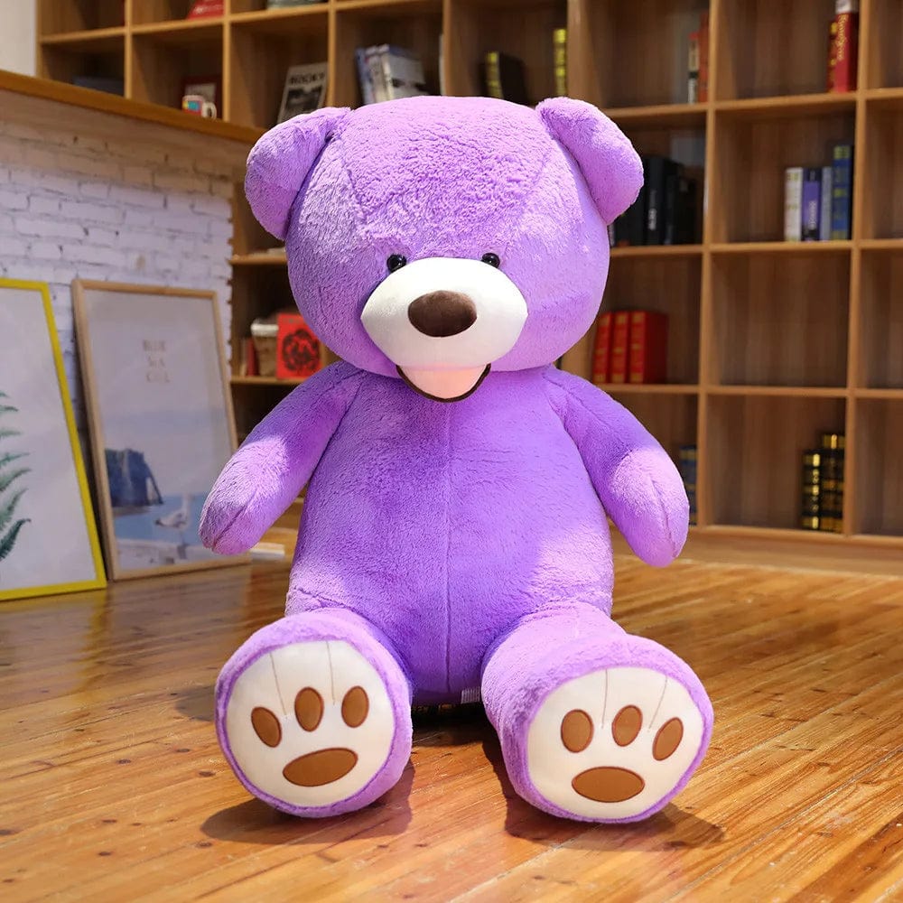 Ours en peluche géant coloré et souriant