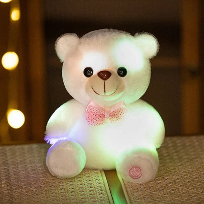 Ours en peluche lumineux avec un nœud de papillon