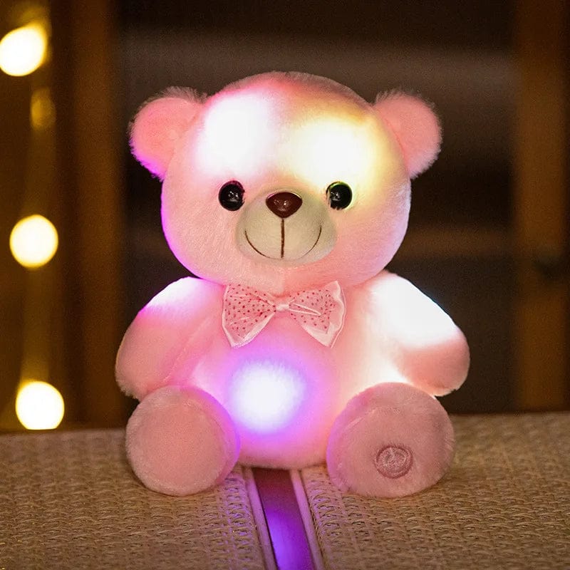 Ours en peluche lumineux avec un nœud de papillon