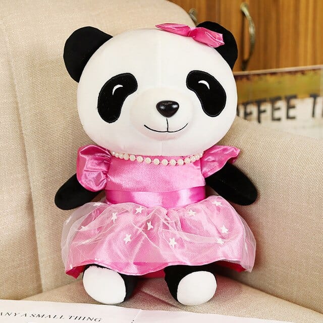 Panda Kawaii En Peluche  Panpan Douceur | Peluche World 20 cm / Rose Foncé