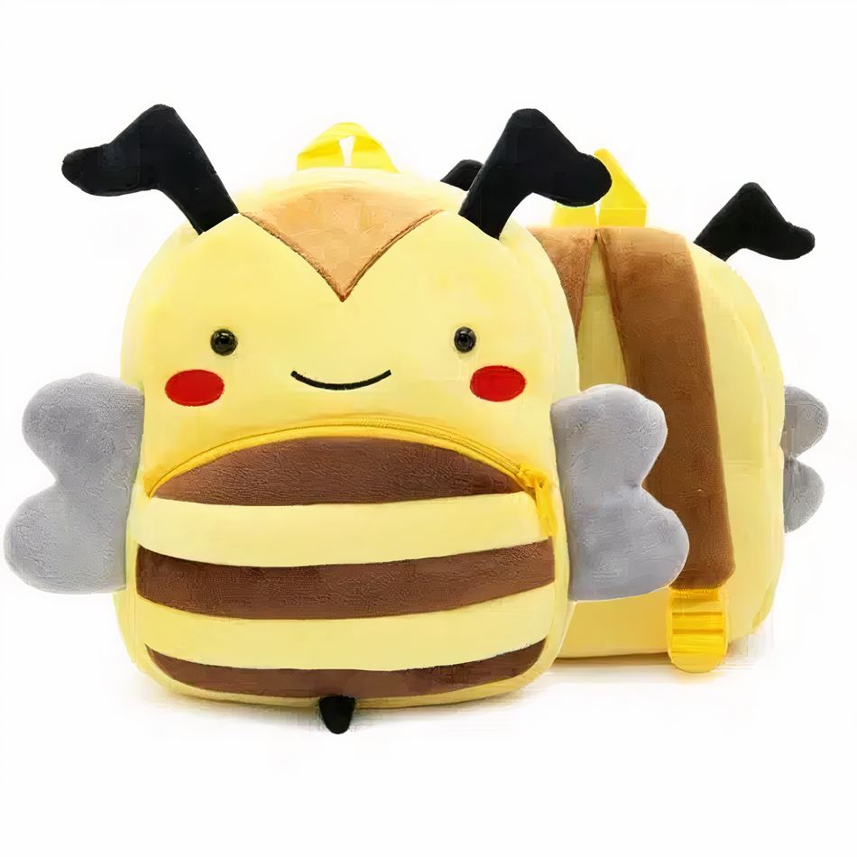 Peluche abeille sac à dos doux enfant ludique