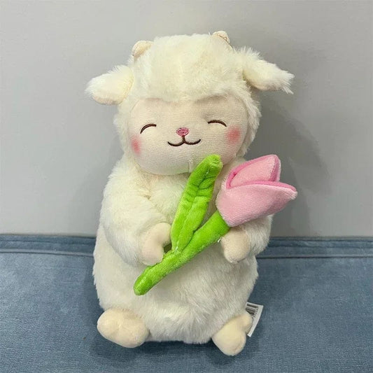 Peluche agneau d'amour Saint-Valentin