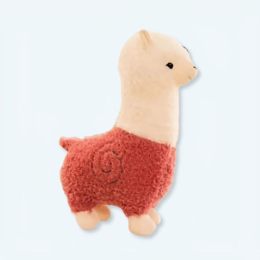 Peluche alpaga robe colorée doux et câlin enfant