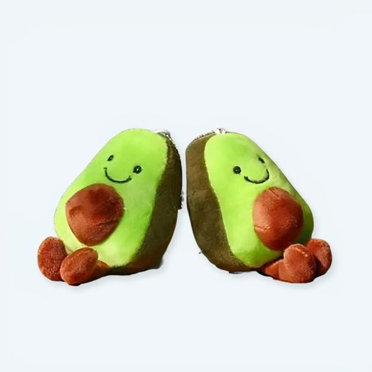 Peluche avocat vert porte-clés mignon