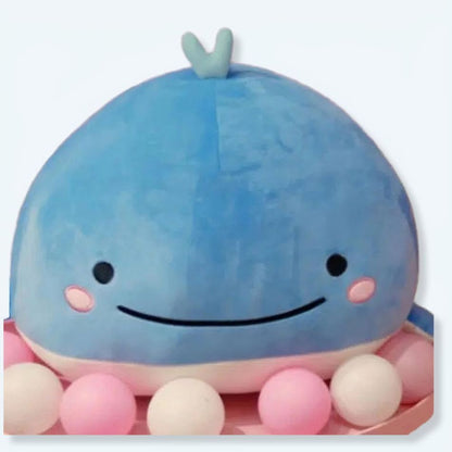 Peluche baleine bleue océan douce câline enfant hiver