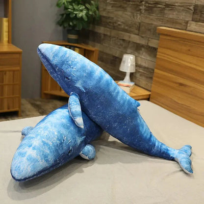 Peluche baleine géante bleue tacheté
