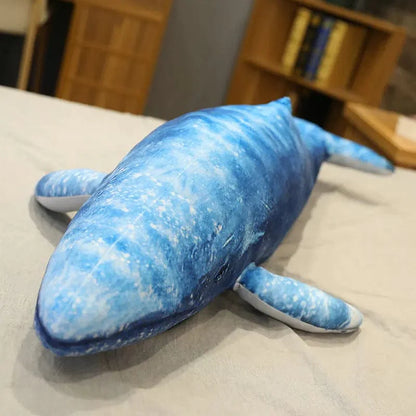 Peluche baleine géante bleue tacheté