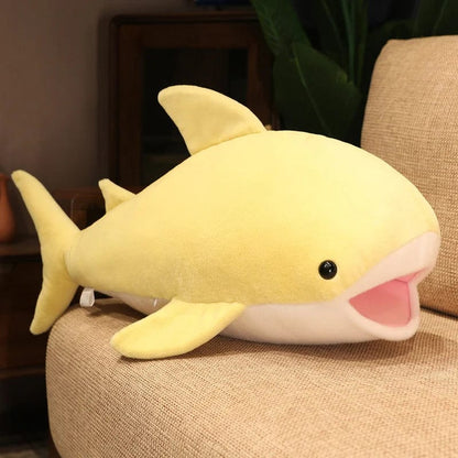 Peluche baleine jaune gentille