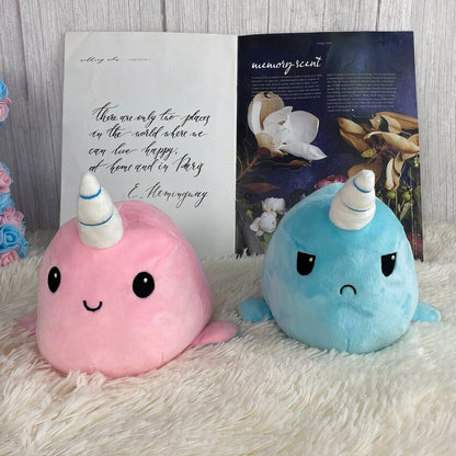 Peluche baleine licorne blanche douce univers magique