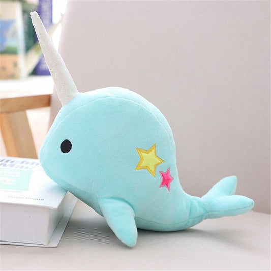 Peluche baleine licorne douce océan enfant câlin