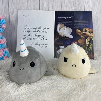 Peluche baleine licorne verte douce enfant magique