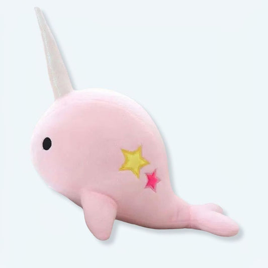 Peluche baleine magique rose douce univers féerique enfant