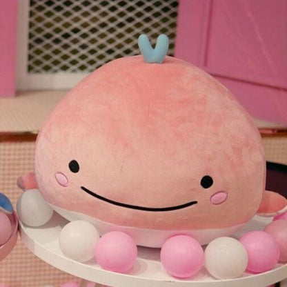 Peluche baleine rose moelleuse océan câlin enfant