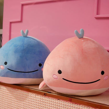 Peluche baleine rose moelleuse océan câlin enfant