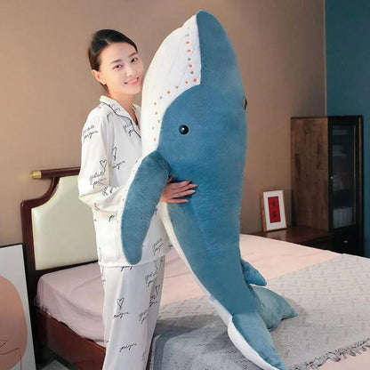 Peluche baleine XXL douce océan câlin enfant