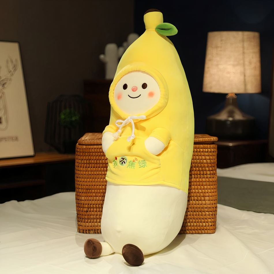 Peluche banane Kawaii douce moelleuse chambre enfant