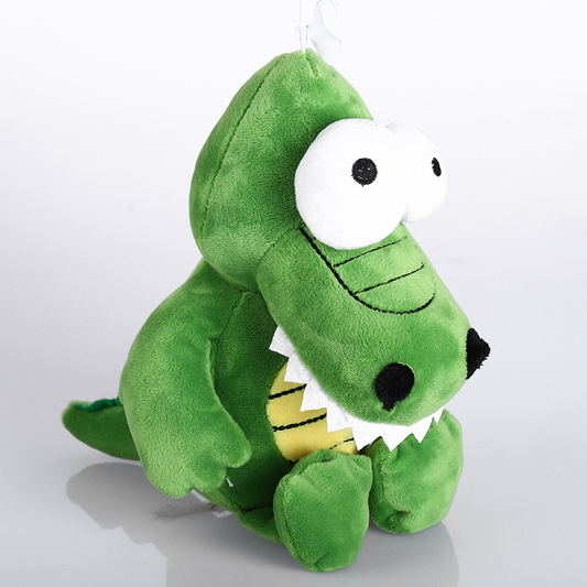 Peluche bébé crocodile verte