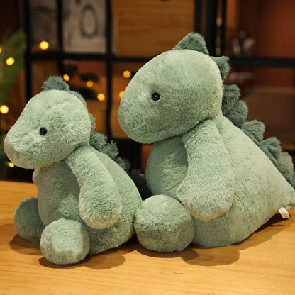 Peluche bébé dinosaure vert