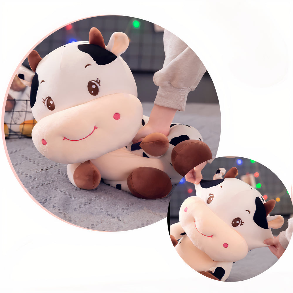 Peluche vache bébé souriant