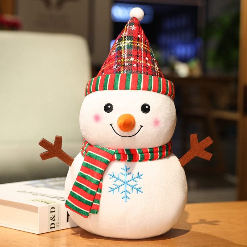 Peluche bonhomme de neige de noël