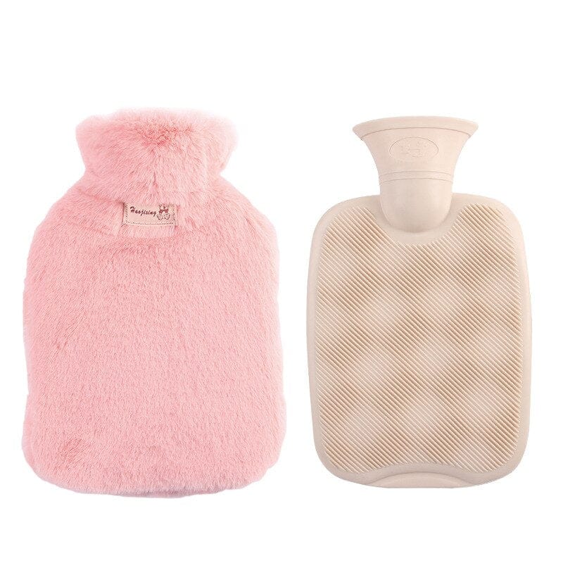 Peluche bouillotte à fourrure