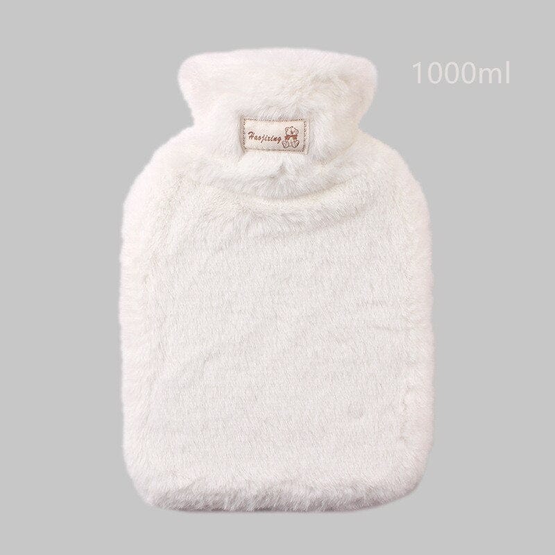 Peluche bouillotte à fourrure