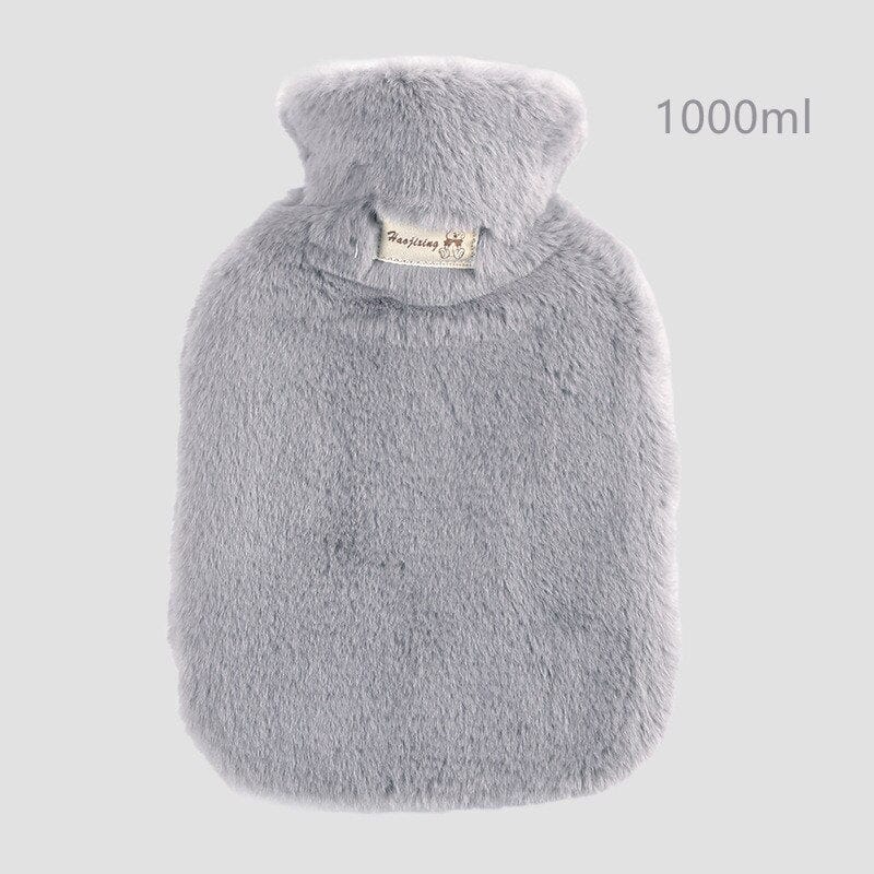 Peluche bouillotte à fourrure
