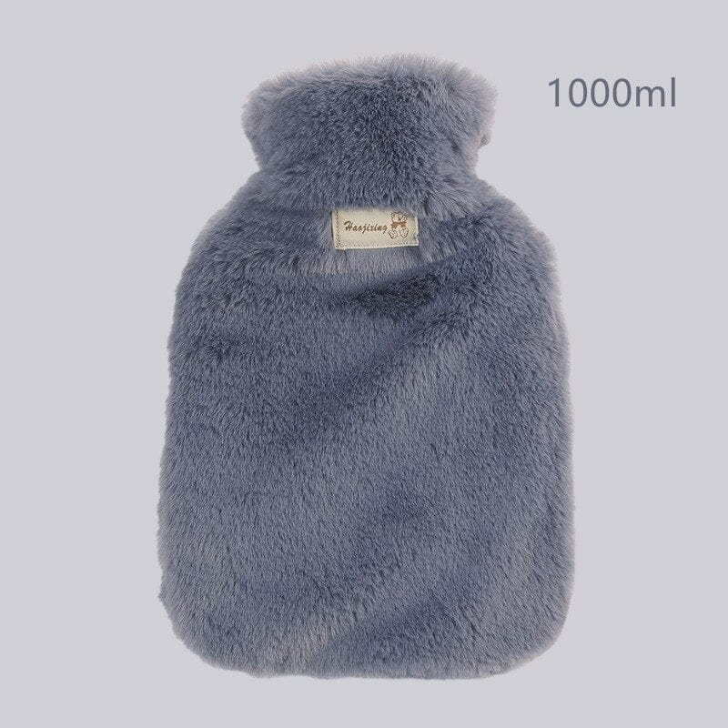 Peluche bouillotte à fourrure